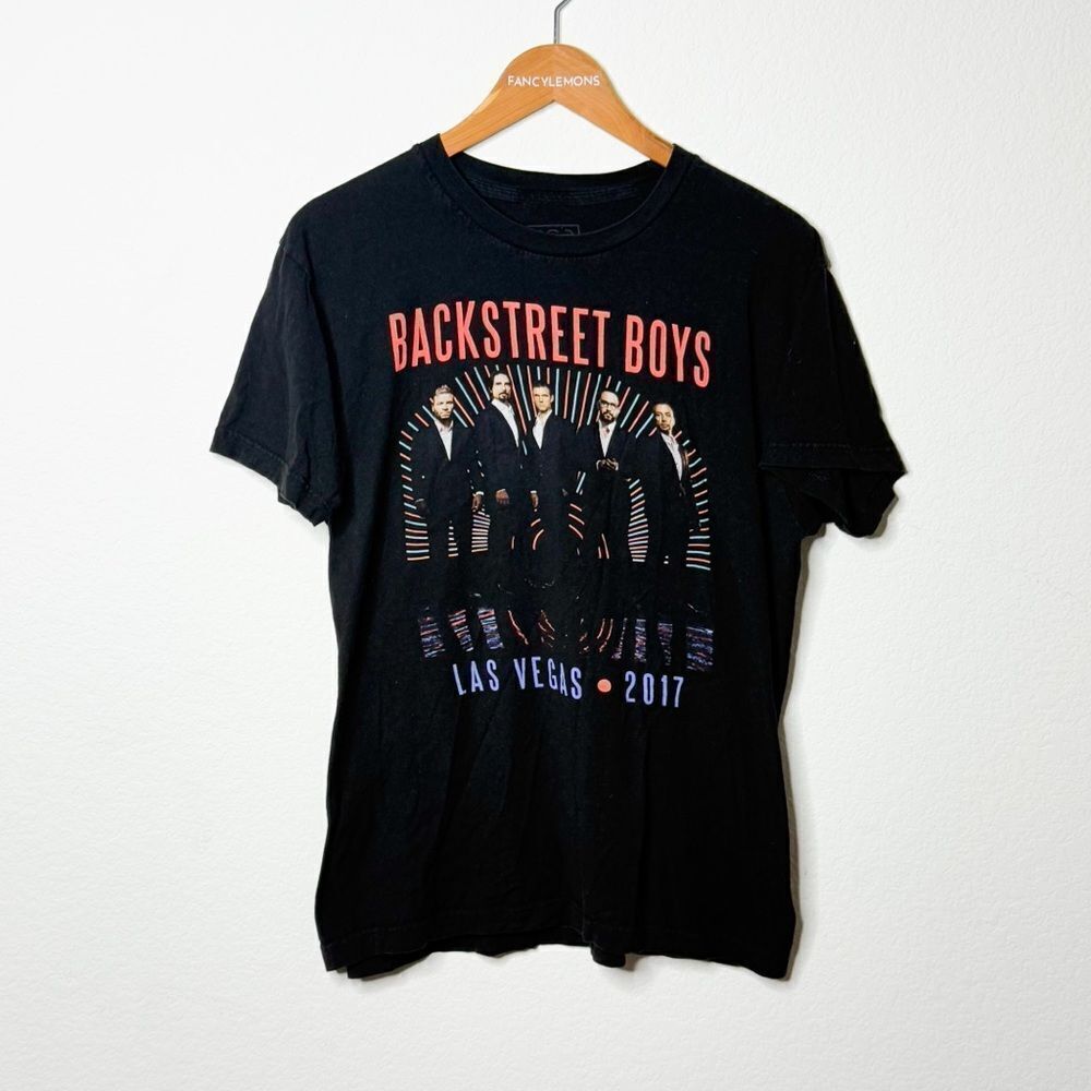 Backstreet Boys 2017 Las Vegas Tour Tee - Because 90s Nostalgia Never Dies Sz L